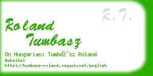 roland tumbasz business card